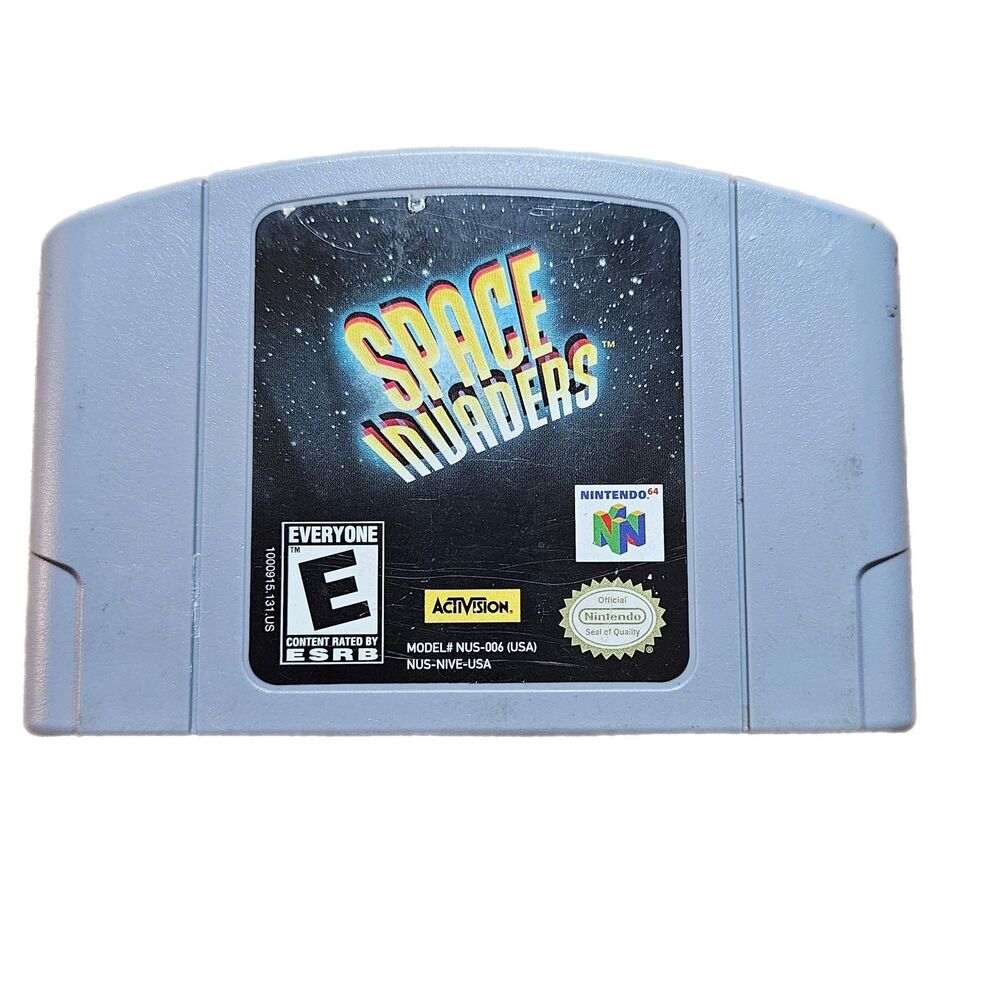 Nintendo 64 Space Invaders Game Cartridge 1997 Made In Japan Rated Everyone